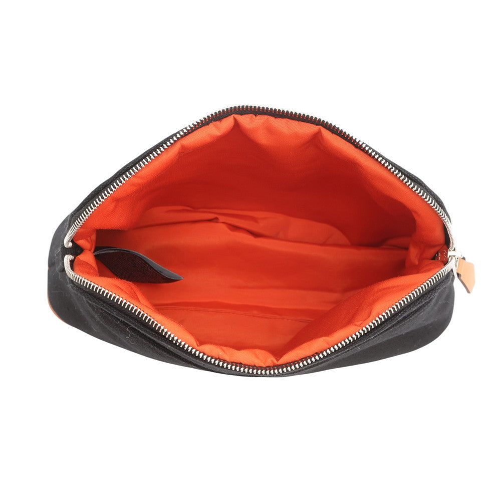HERMES BolidePouch Black Canvas Size Mini