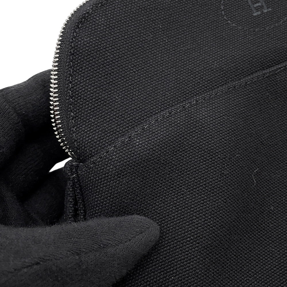 HERMES BolidePouch Black Canvas Size Mini
