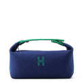 HERMES Brid a Black Marine Canvas Size PM