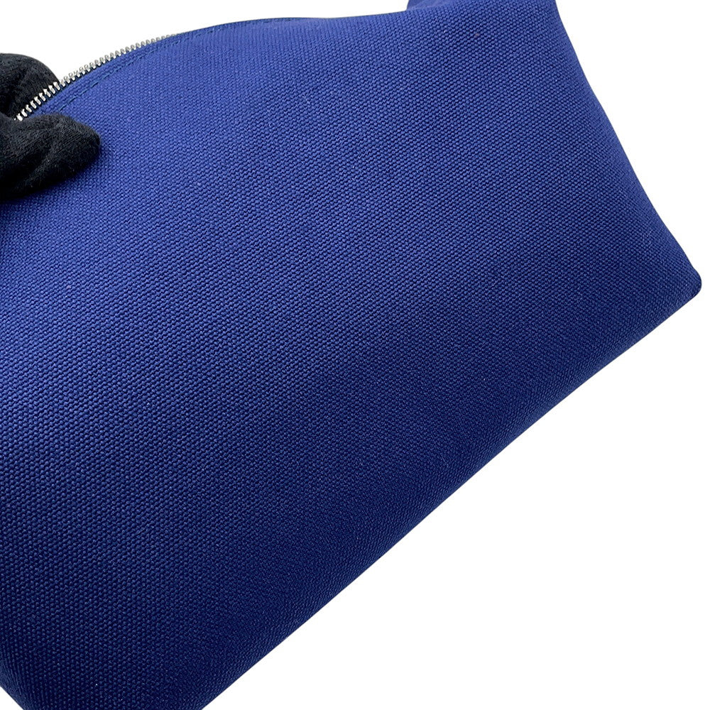 HERMES Brid a Black Marine Canvas Size PM