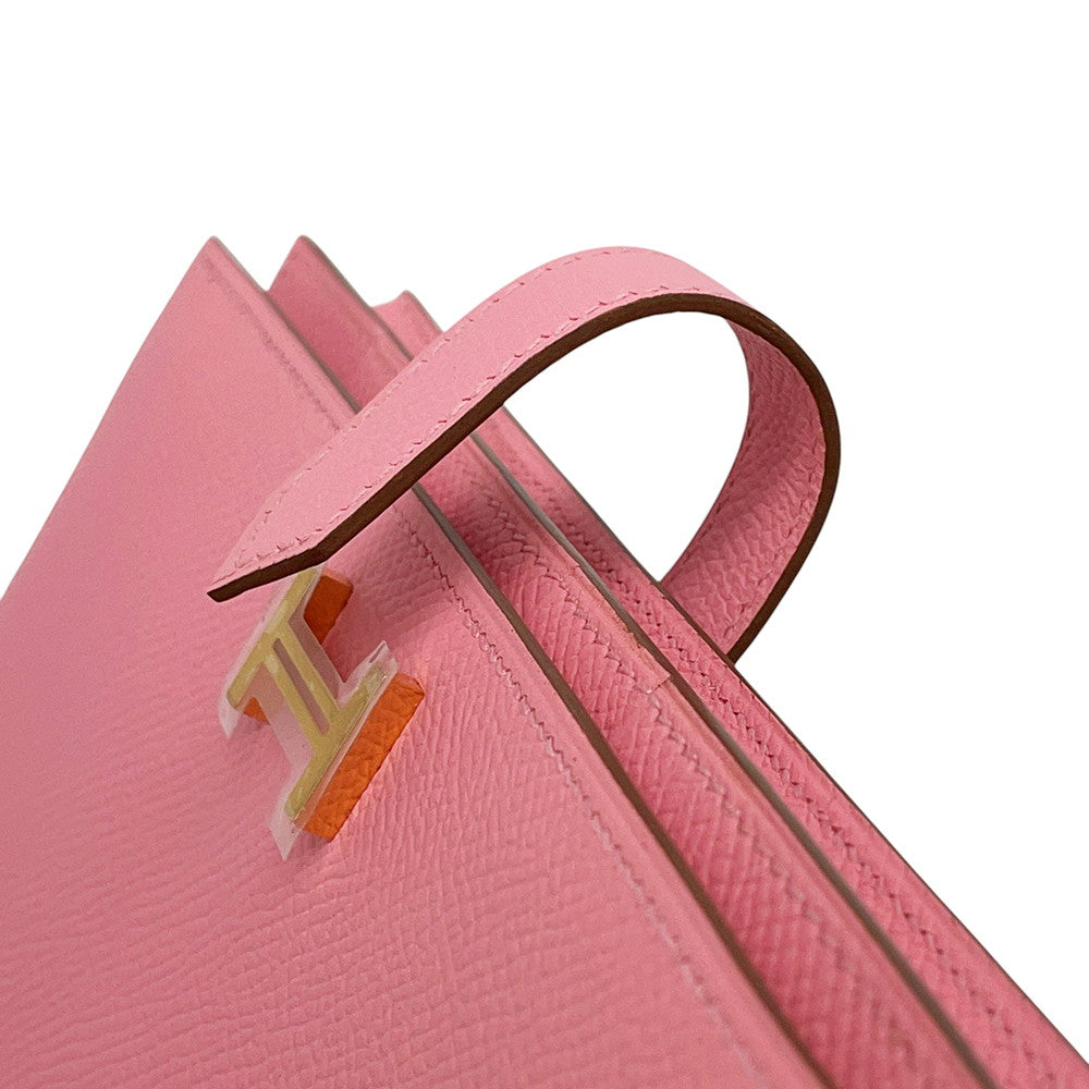 HERMES Beansufla Rose Azalee Epsom