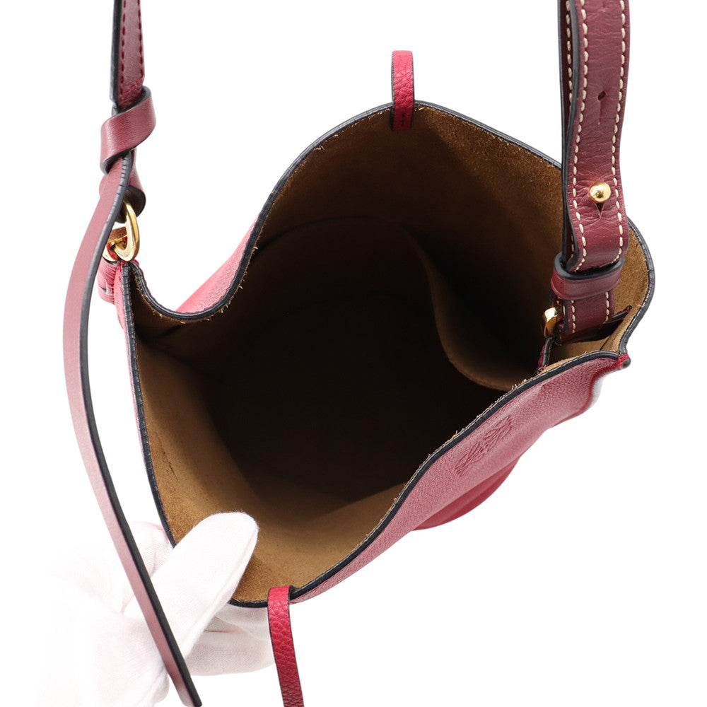 LOEWE Gate Shoulder Bag Red321.12.U13 Leather