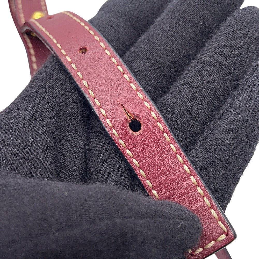 LOEWE Gate Shoulder Bag Red321.12.U13 Leather