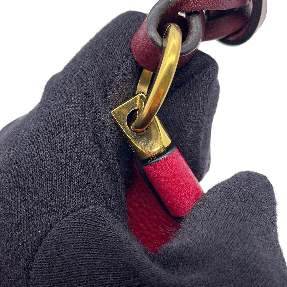 LOEWE Gate Shoulder Bag Red321.12.U13 Leather