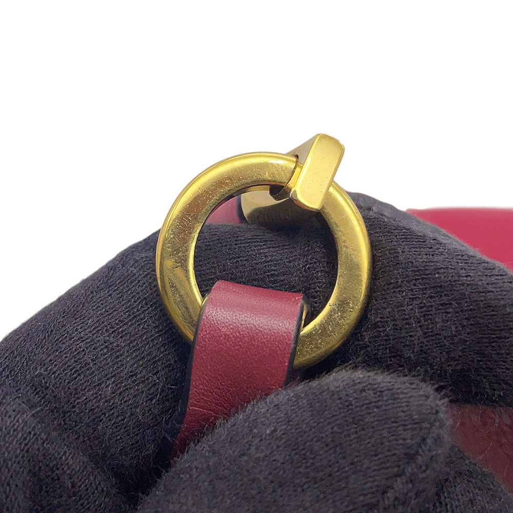 LOEWE Gate Shoulder Bag Red321.12.U13 Leather