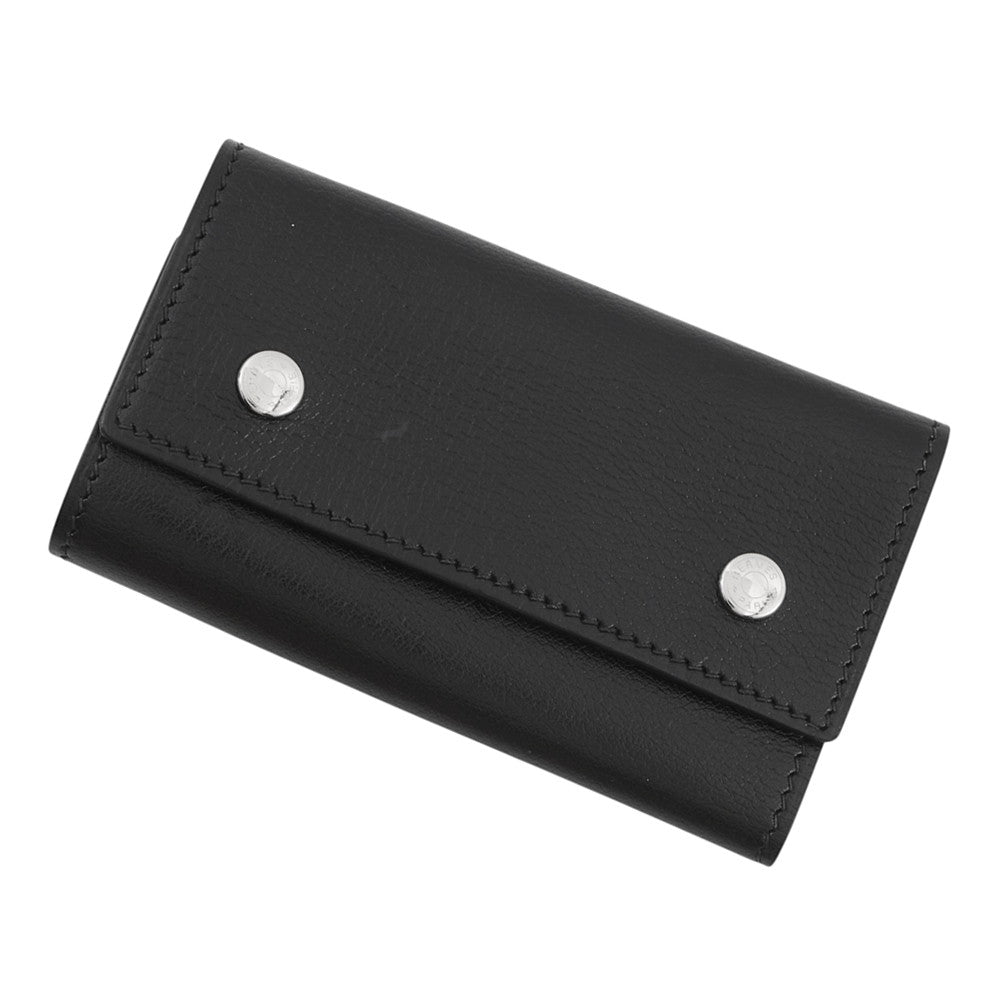 HERMES Etui Craie6 6-series Key Case Black Chamonix Leather