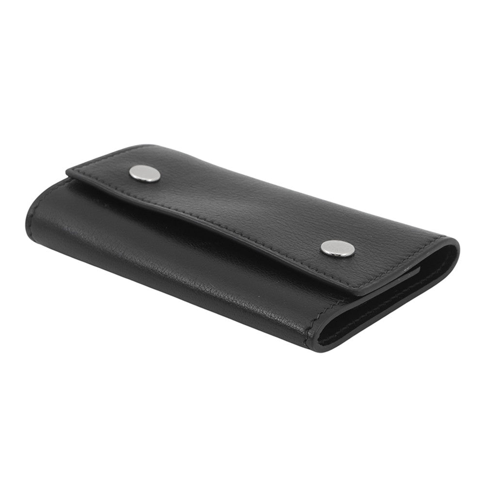 HERMES Etui Craie6 6-series Key Case Black Chamonix Leather