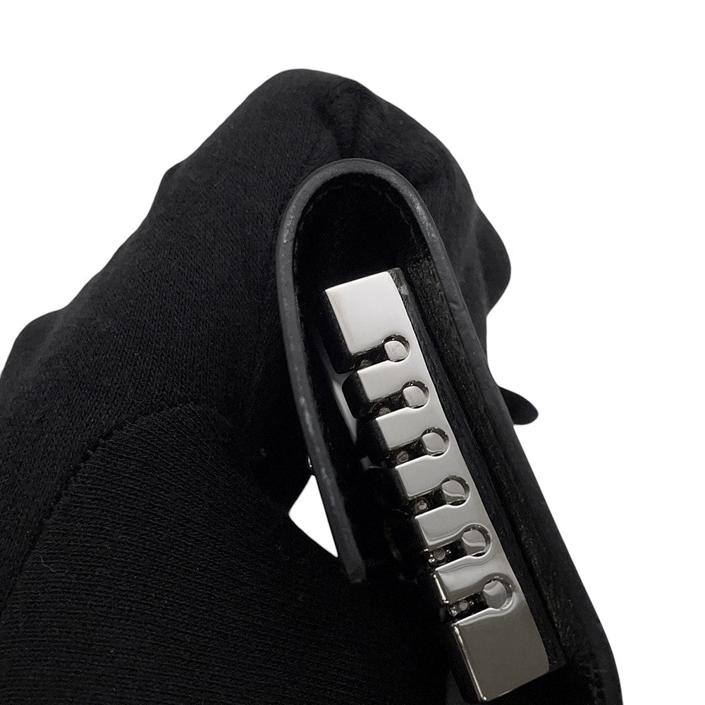HERMES Etui Craie6 6-series Key Case Black Chamonix Leather
