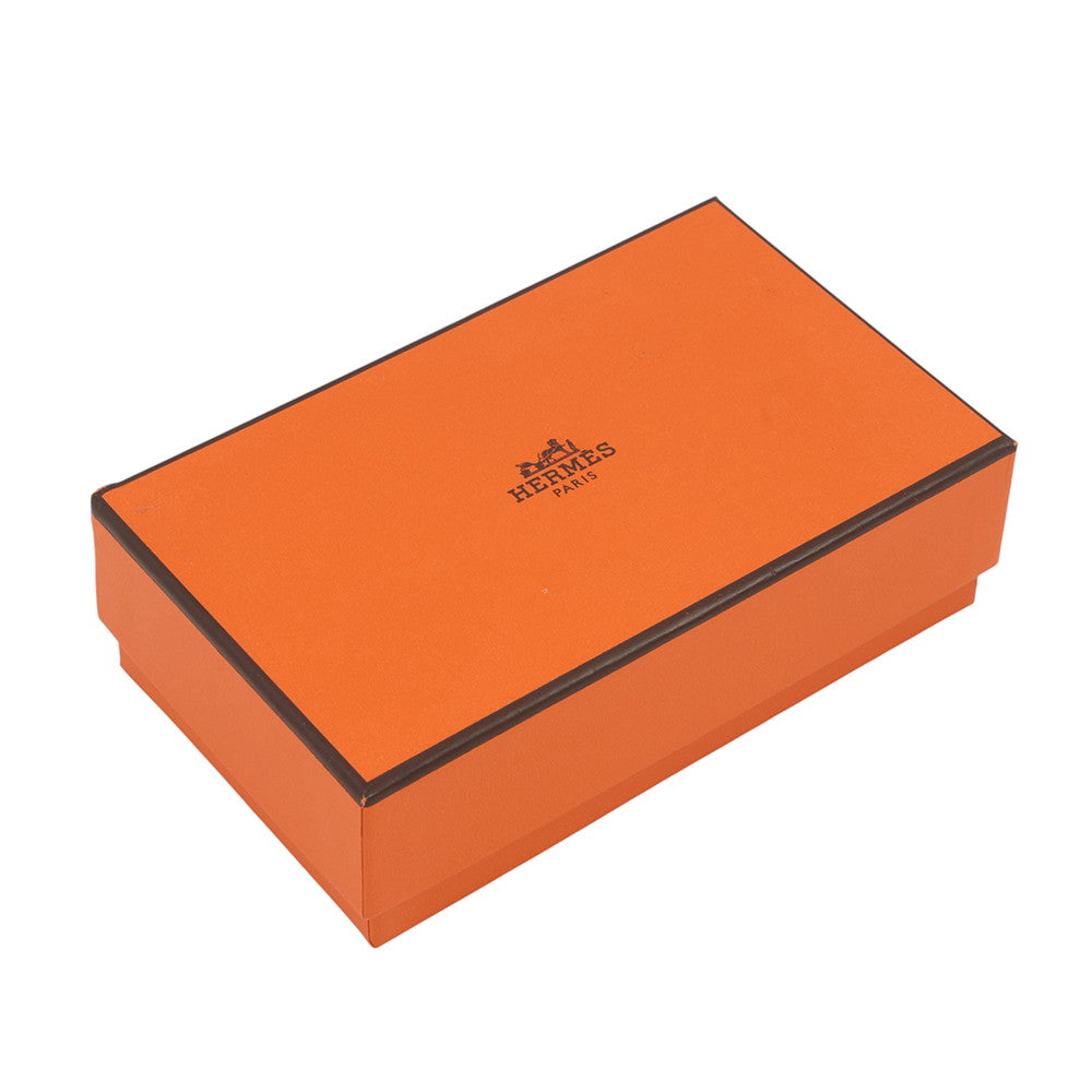 HERMES Etui Craie6 6-series Key Case Black Chamonix Leather