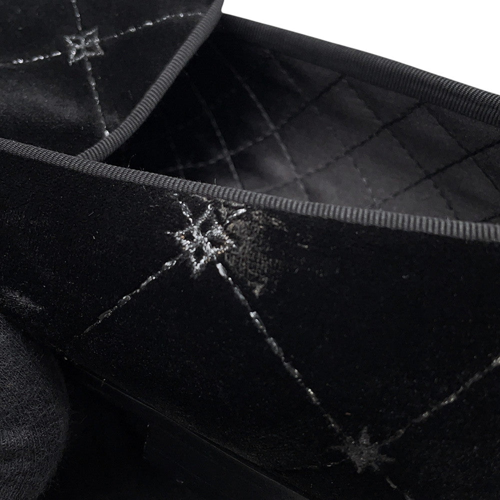 LOUIS VUITTON Opera shoes Black Velour Size 5 1/2