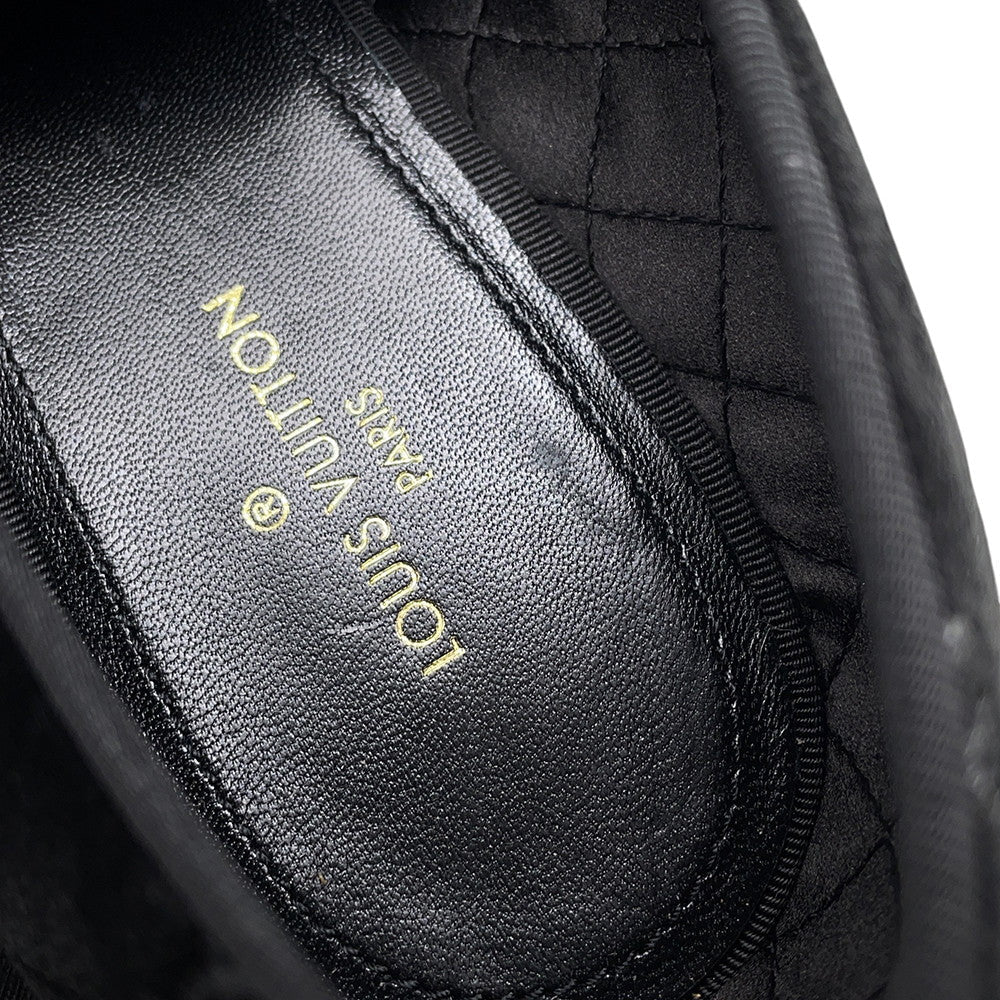 LOUIS VUITTON Opera shoes Black Velour Size 5 1/2