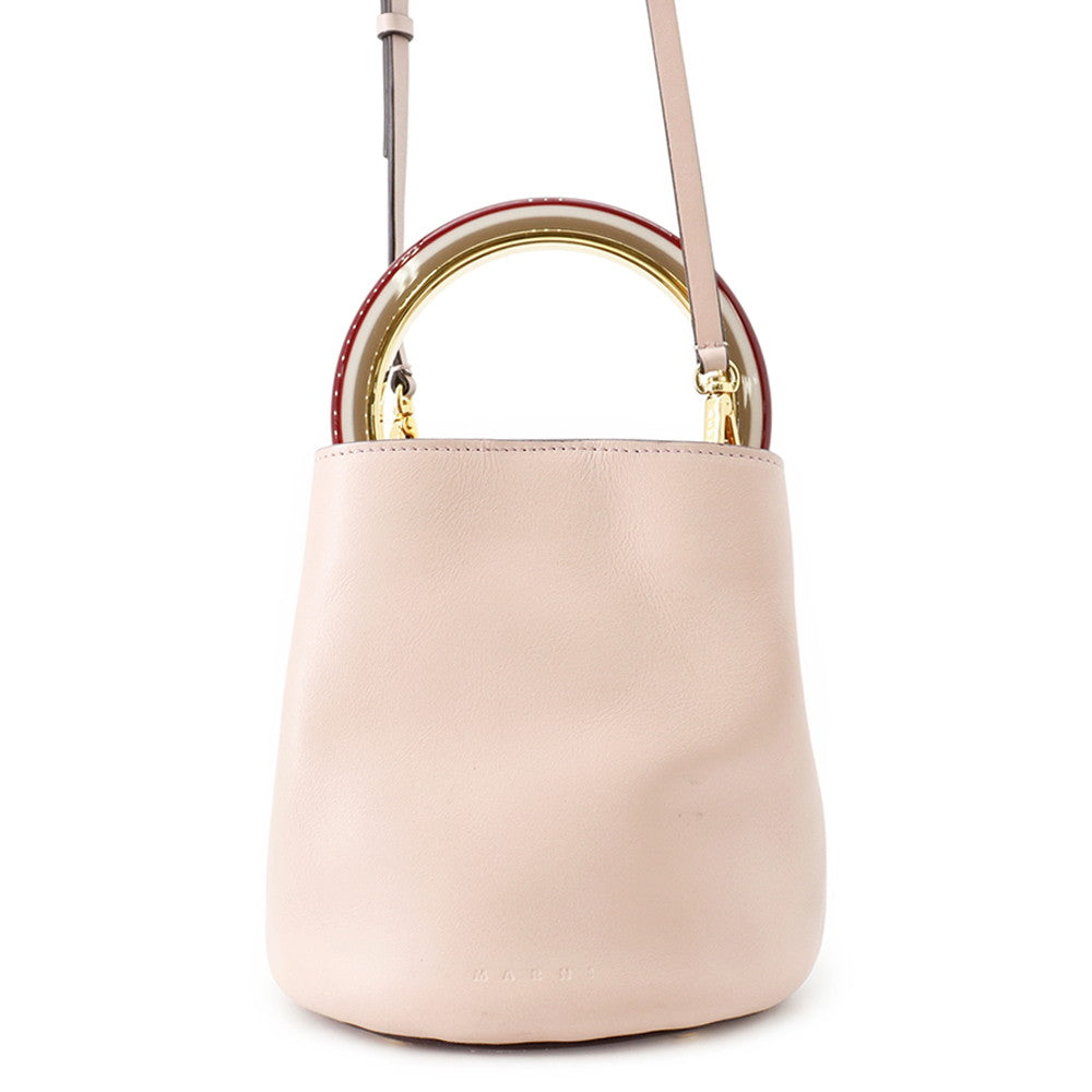 MARNI Marni Panier 2-way Bag PinkSCMPU09TY3 LV589 Z1S77 Leather
