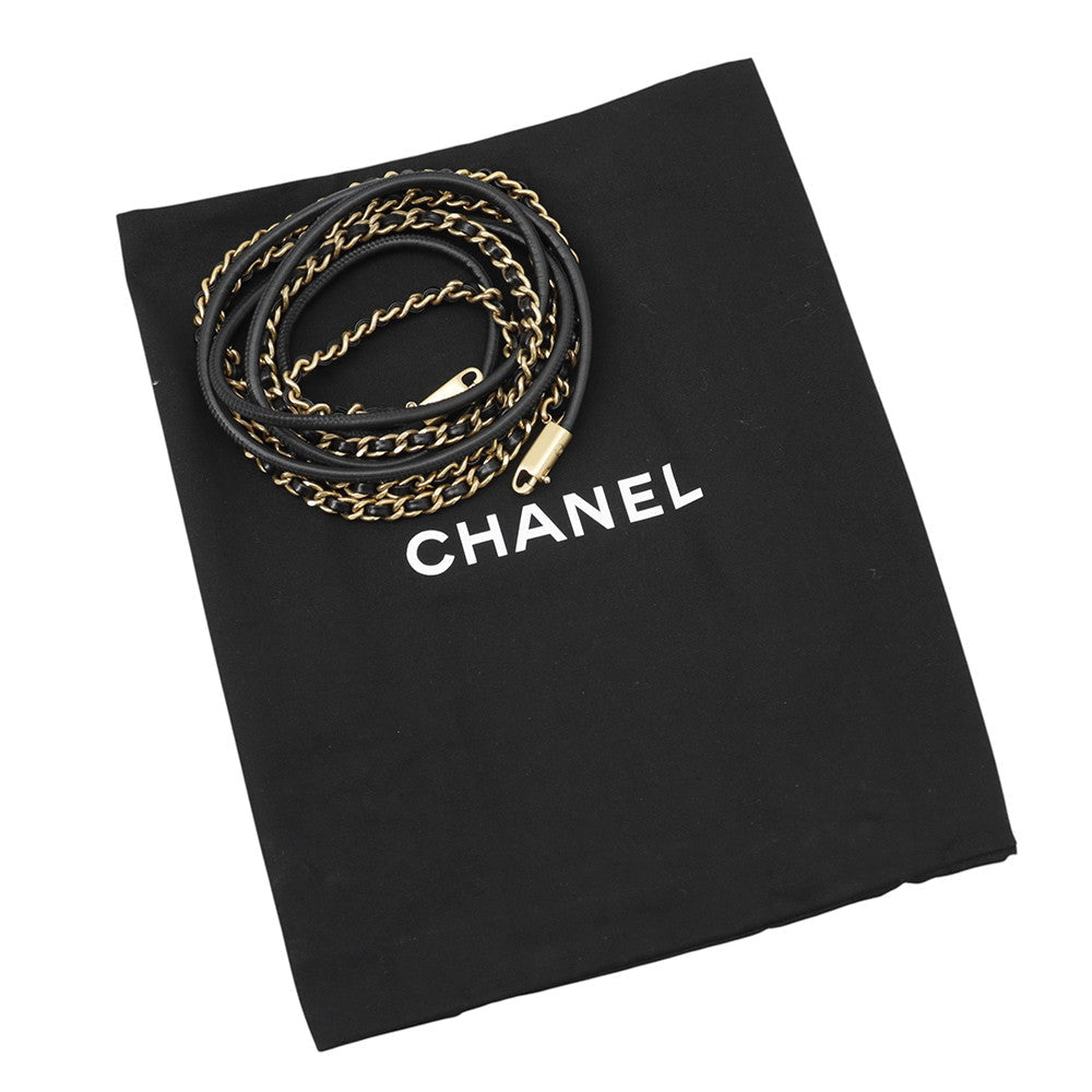 CHANEL CHANEL 22 Shoulder Bag BlackAS3980 Shiny Calf Leather Size Mini