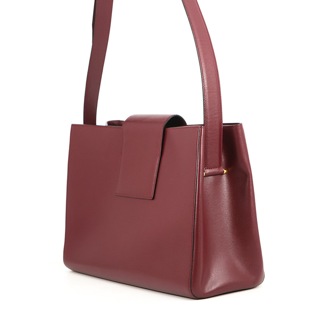 CARTIER Must Line Shoulder Bag Bordeaux Leather
