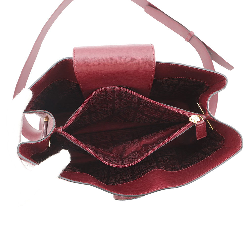 CARTIER Must Line Shoulder Bag Bordeaux Leather