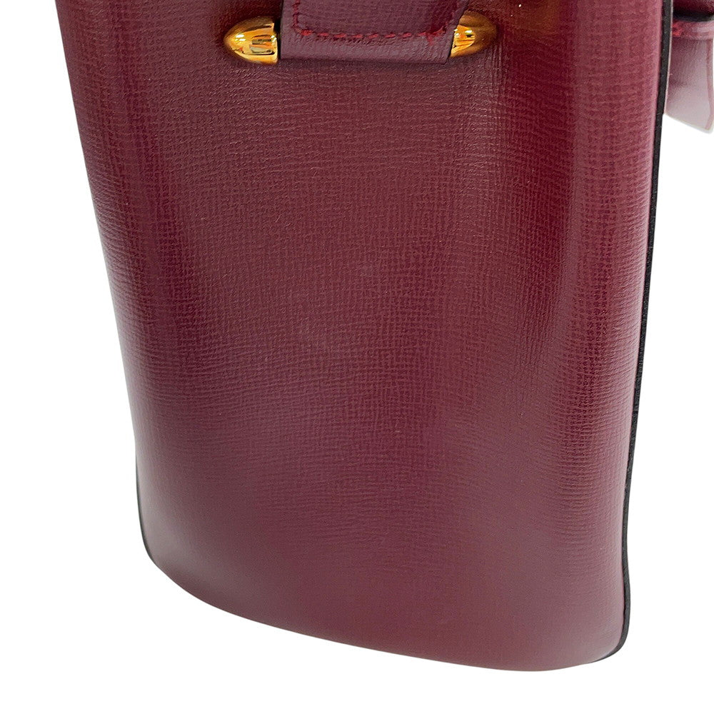 CARTIER Must Line Shoulder Bag Bordeaux Leather