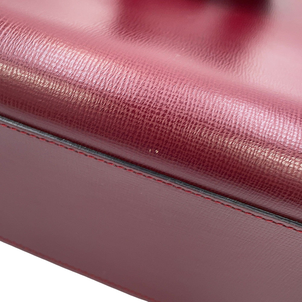 CARTIER Must Line Shoulder Bag Bordeaux Leather