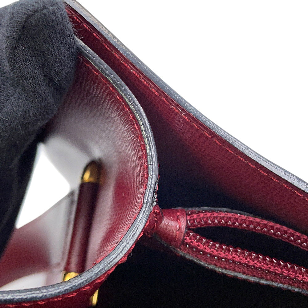 CARTIER Must Line Shoulder Bag Bordeaux Leather