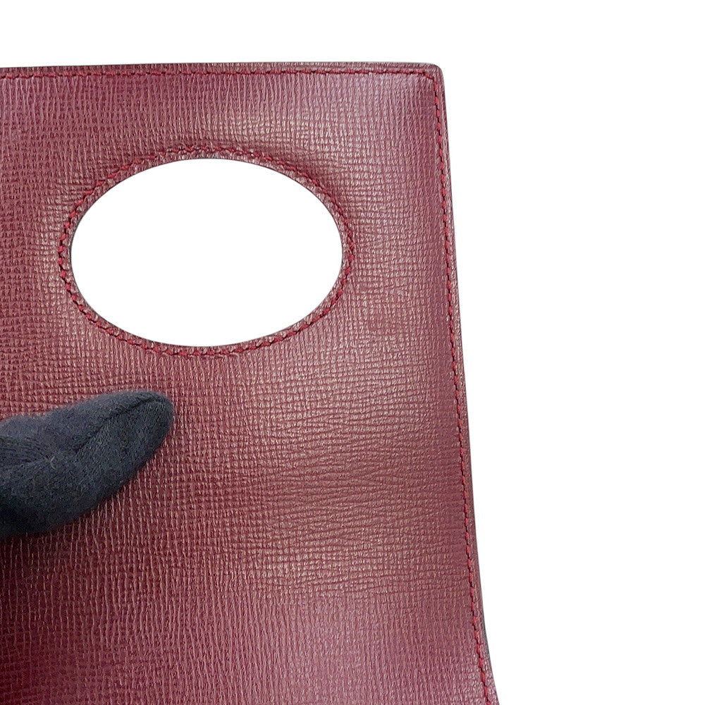 CARTIER Must Line Shoulder Bag Bordeaux Leather