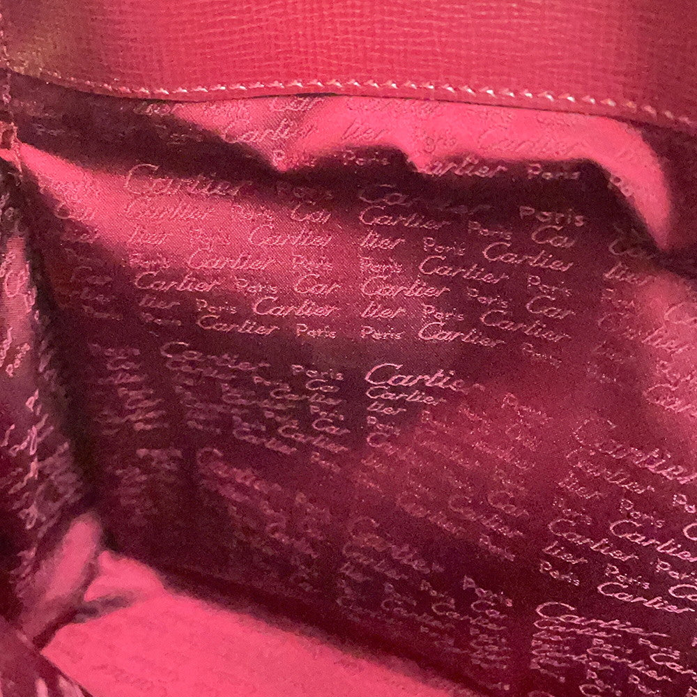 CARTIER Must Line Shoulder Bag Bordeaux Leather