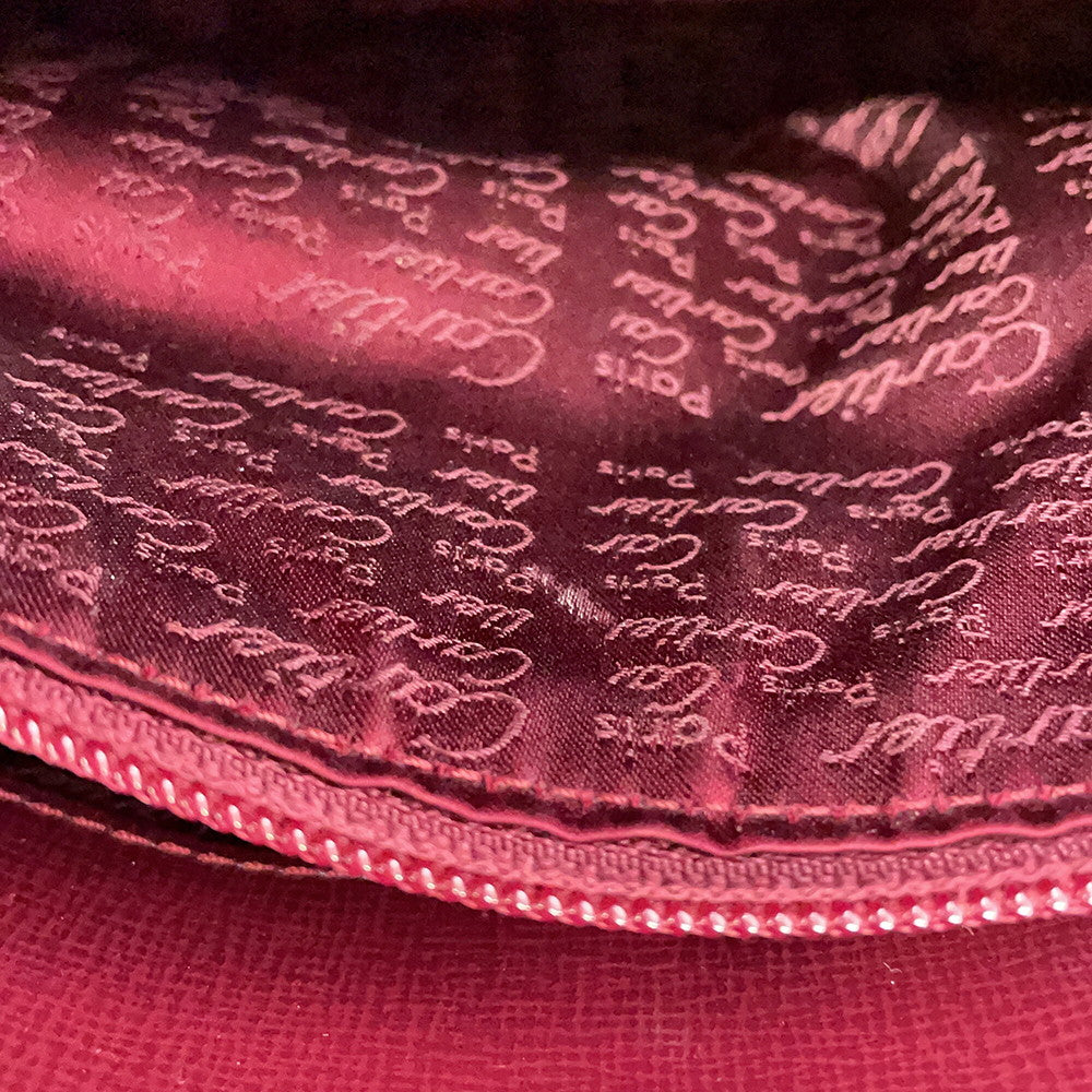 CARTIER Must Line Shoulder Bag Bordeaux Leather