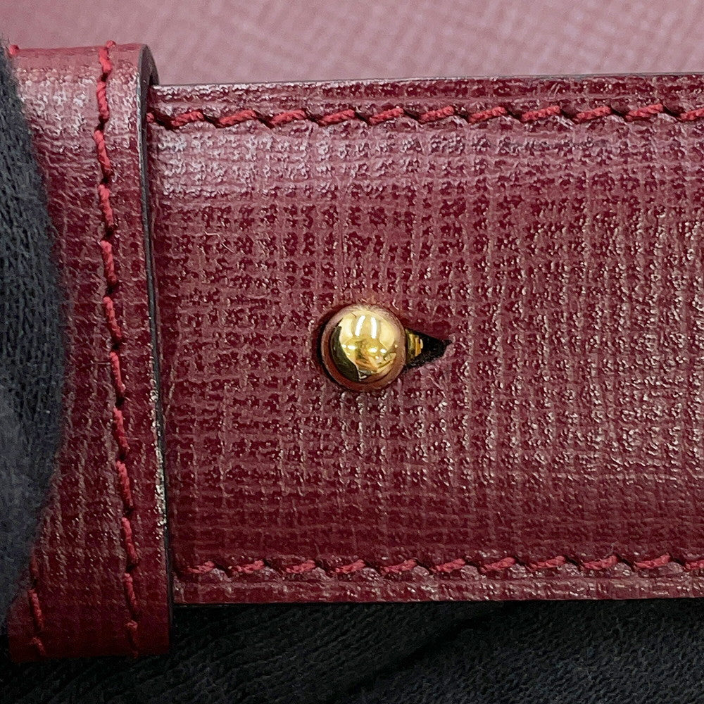 CARTIER Must Line Shoulder Bag Bordeaux Leather
