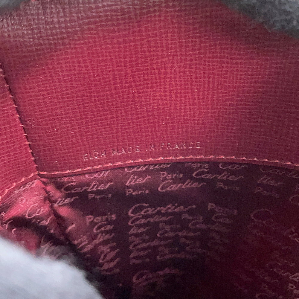 CARTIER Must Line Shoulder Bag Bordeaux Leather