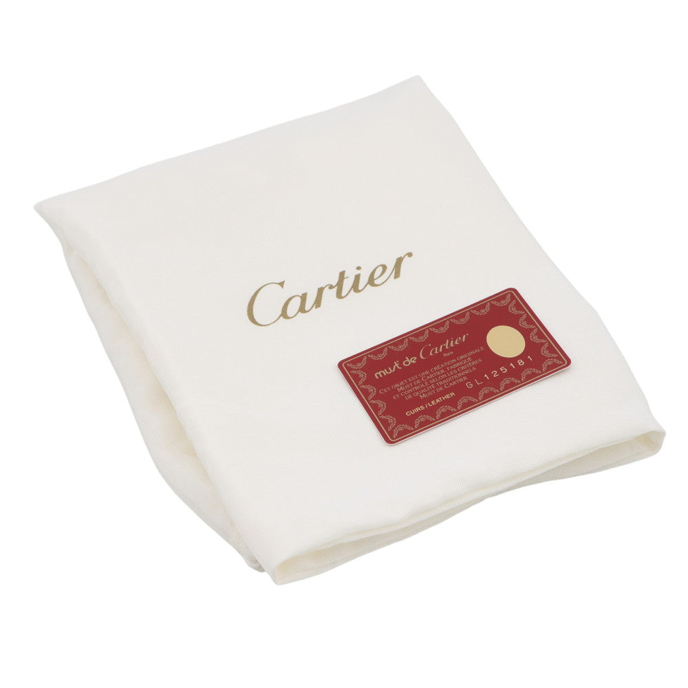 CARTIER Must Line Shoulder Bag Bordeaux Leather