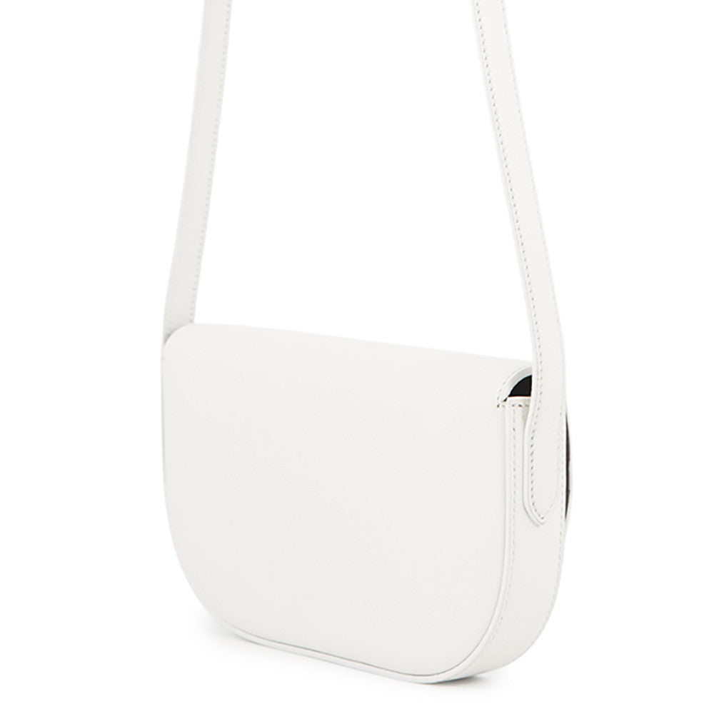 TIFFANY&Co. T-Deco Shoulder Bag White Leather