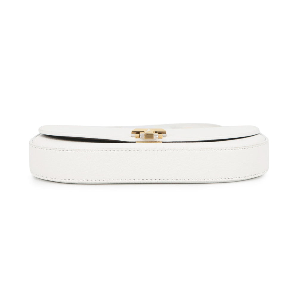 TIFFANY&Co. T-Deco Shoulder Bag White Leather