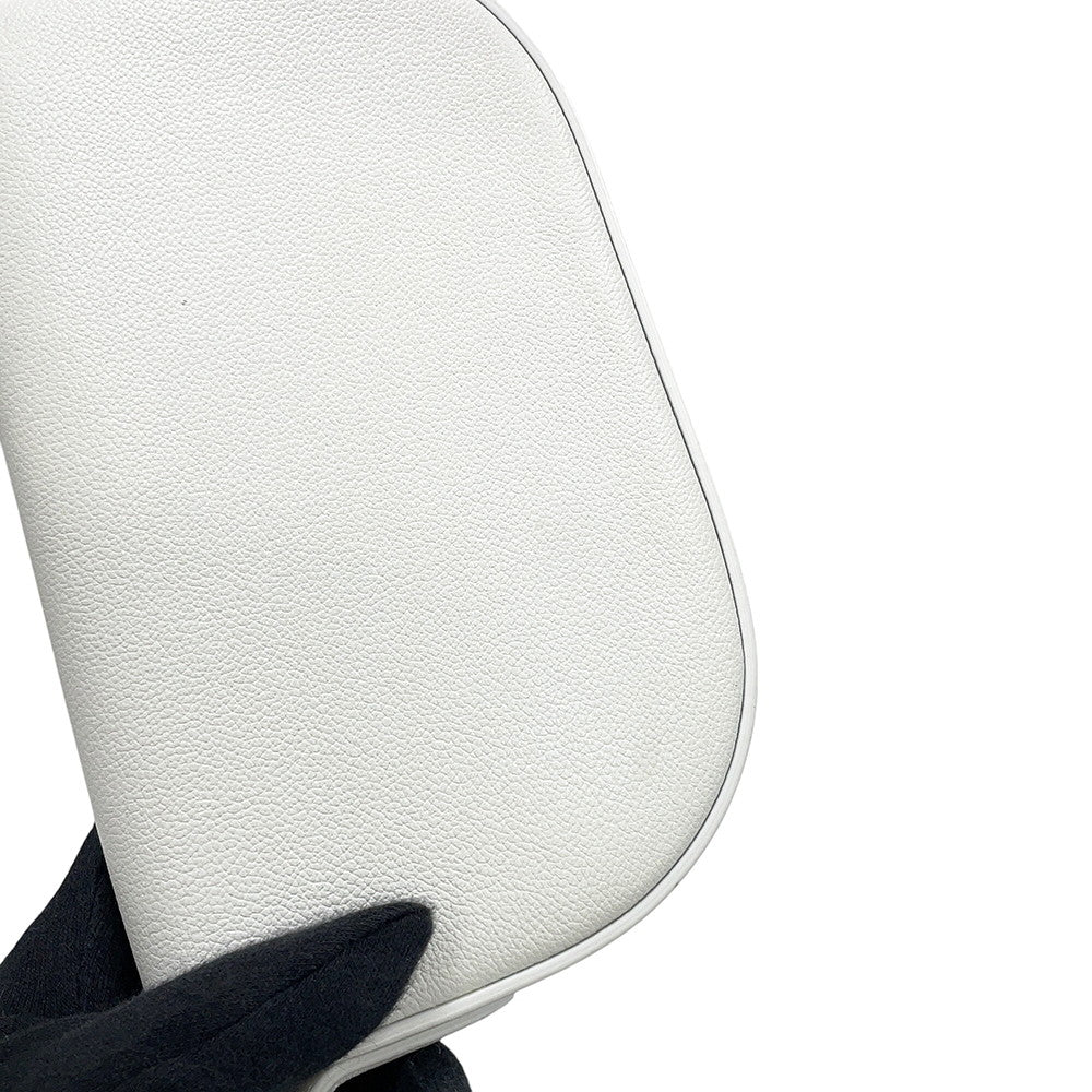 TIFFANY&Co. T-Deco Shoulder Bag White Leather