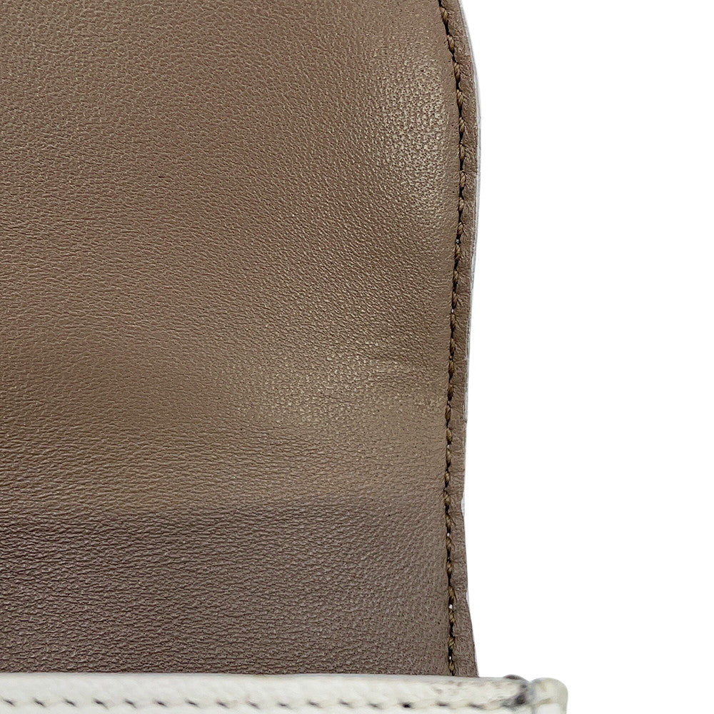 TIFFANY&Co. T-Deco Shoulder Bag White Leather