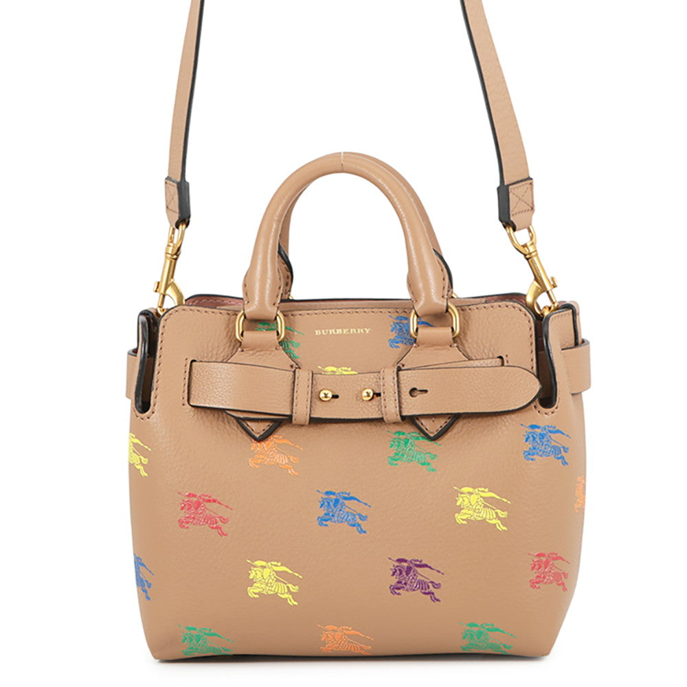 BURBERRY Belt 2wayTote Bag Brown/Multicolor8006484 Leather