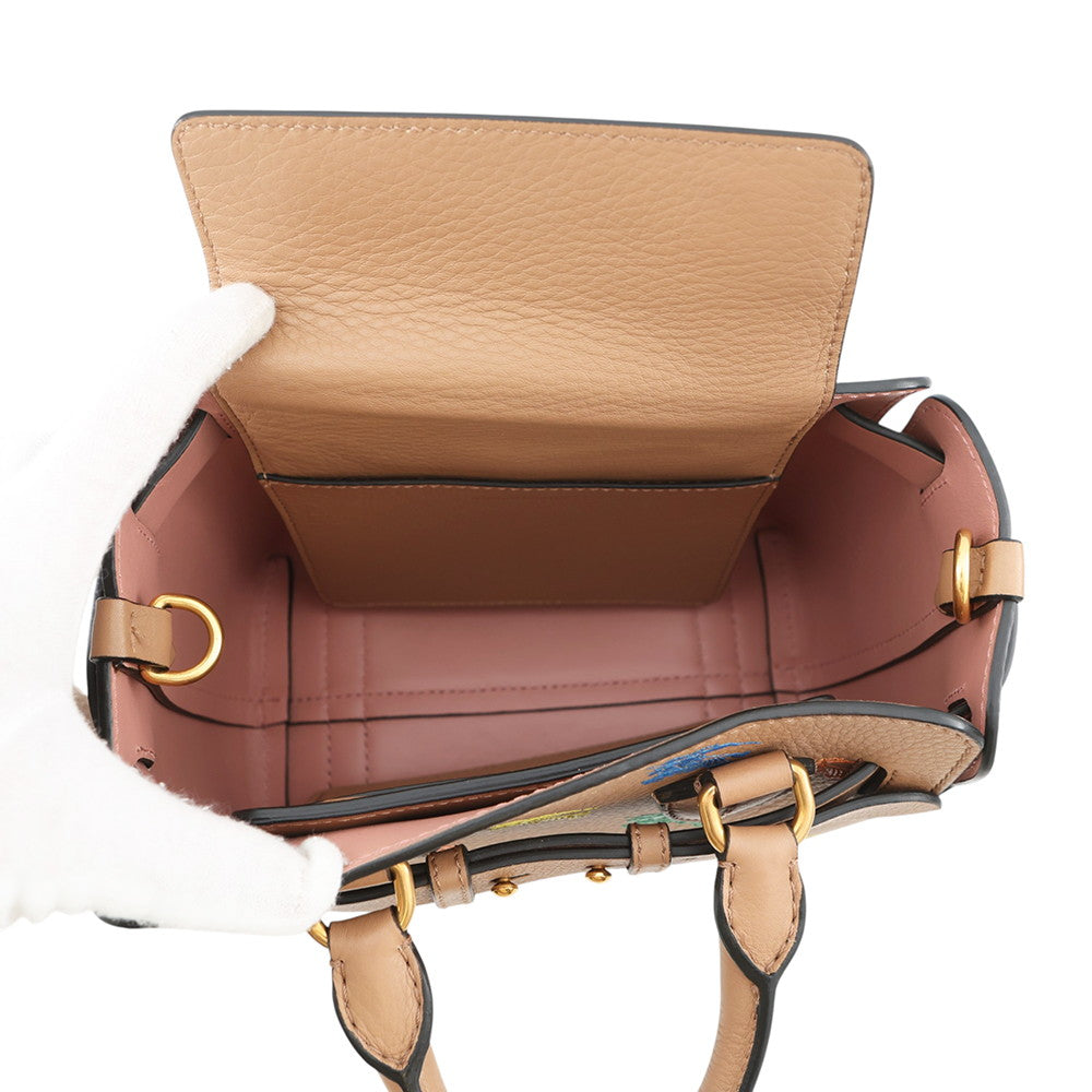 BURBERRY Belt 2wayTote Bag Brown/Multicolor8006484 Leather