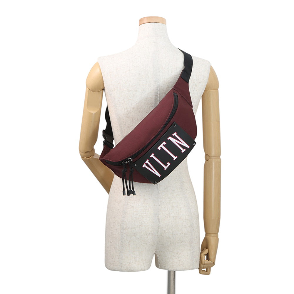 Valentino Garavani VLTN Logo Crossbody Bag Bordeaux/Black2Y2B0B94LEK_UYN Canvas Leather