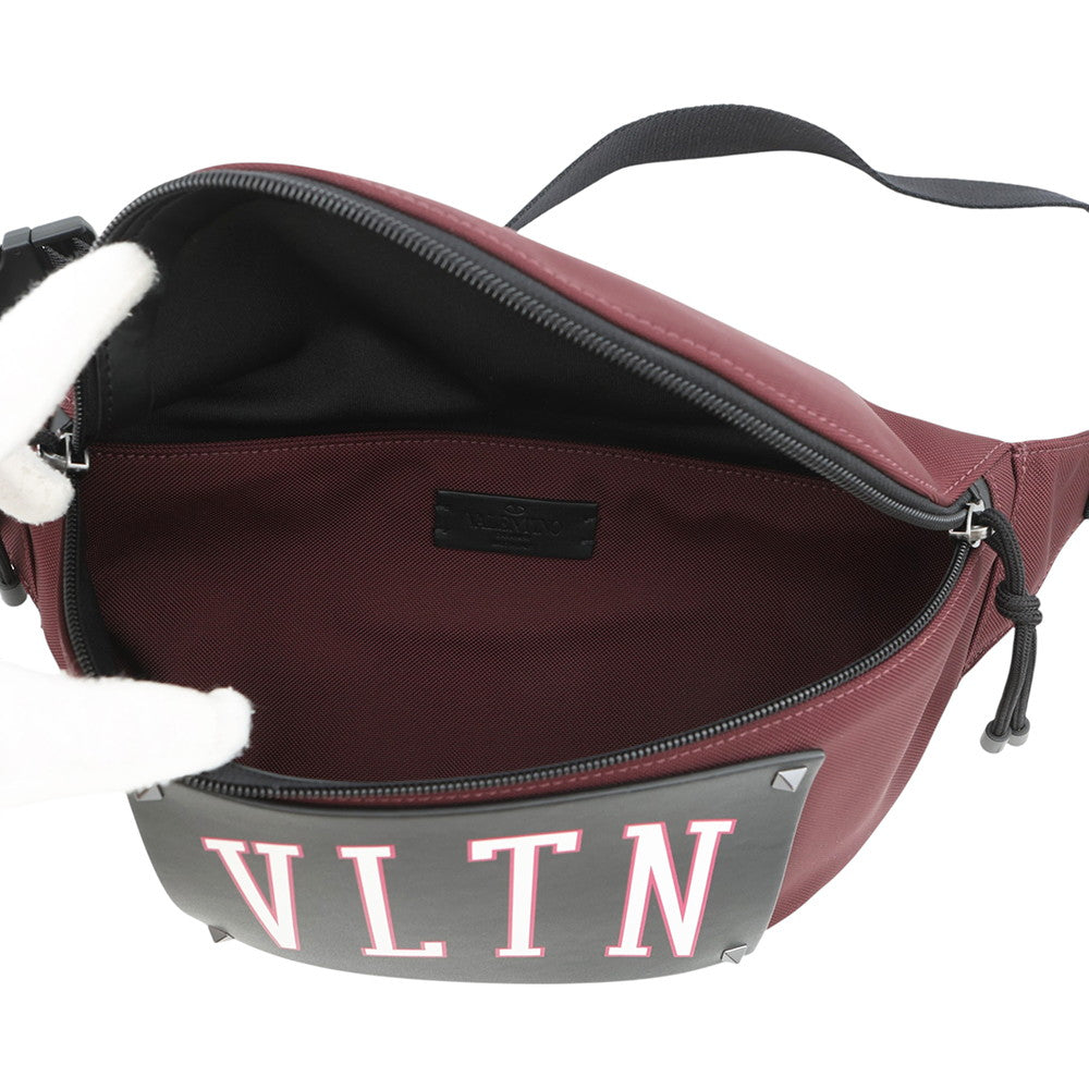 Valentino Garavani VLTN Logo Crossbody Bag Bordeaux/Black2Y2B0B94LEK_UYN Canvas Leather