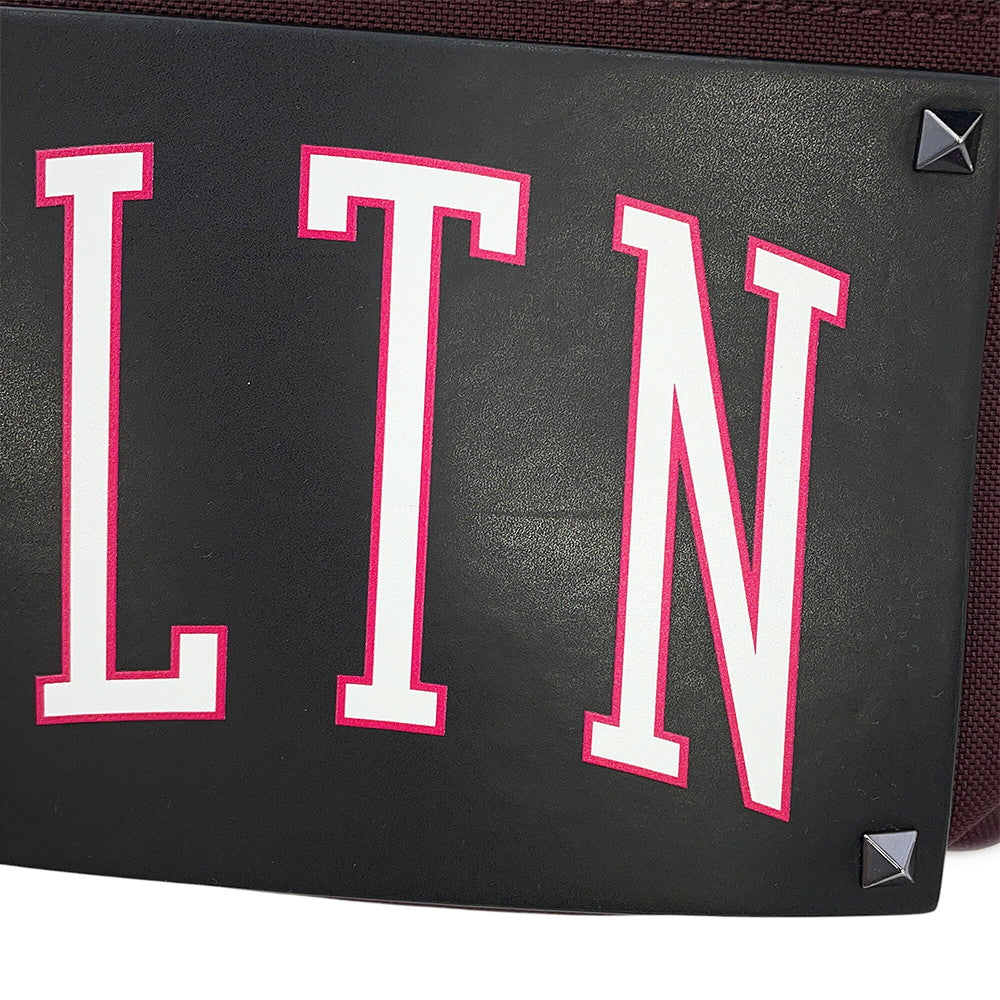 Valentino Garavani VLTN Logo Crossbody Bag Bordeaux/Black2Y2B0B94LEK_UYN Canvas Leather