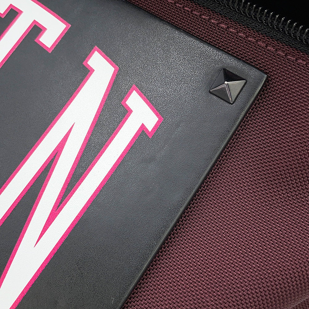 Valentino Garavani VLTN Logo Crossbody Bag Bordeaux/Black2Y2B0B94LEK_UYN Canvas Leather