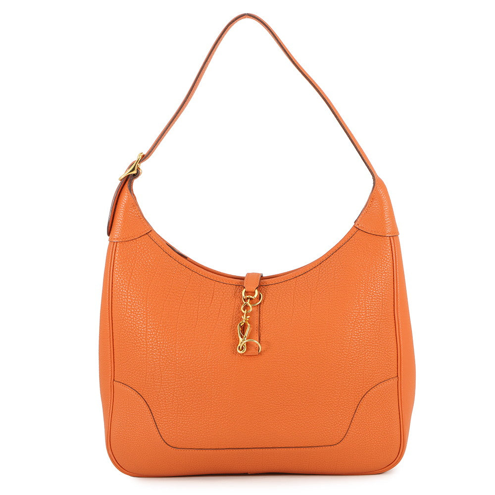 HERMES Trim Orange Togo Leather Size 31