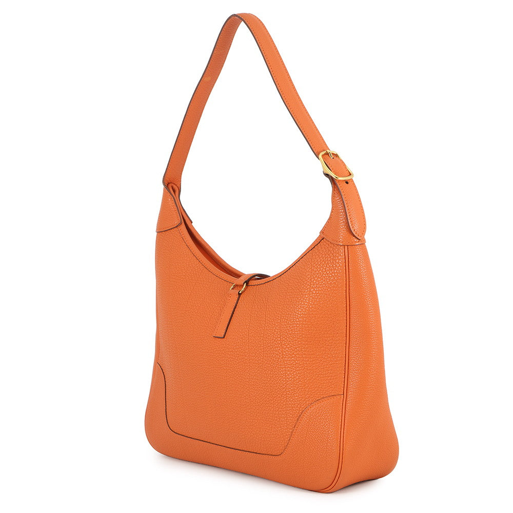 HERMES Trim Orange Togo Leather Size 31