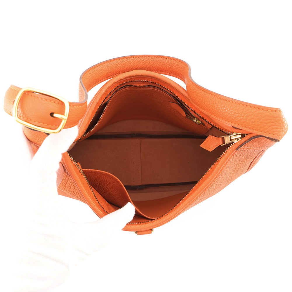 HERMES Trim Orange Togo Leather Size 31