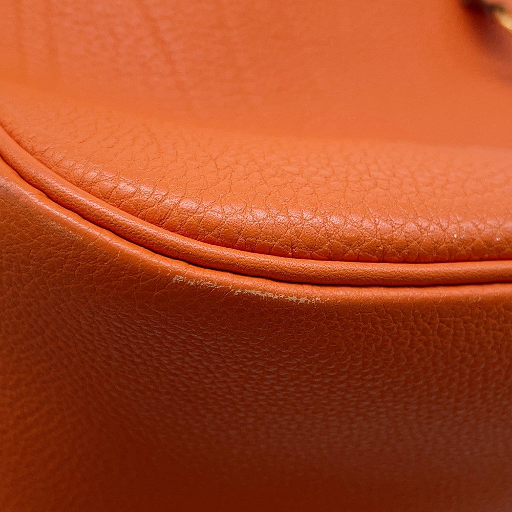 HERMES Trim Orange Togo Leather Size 31