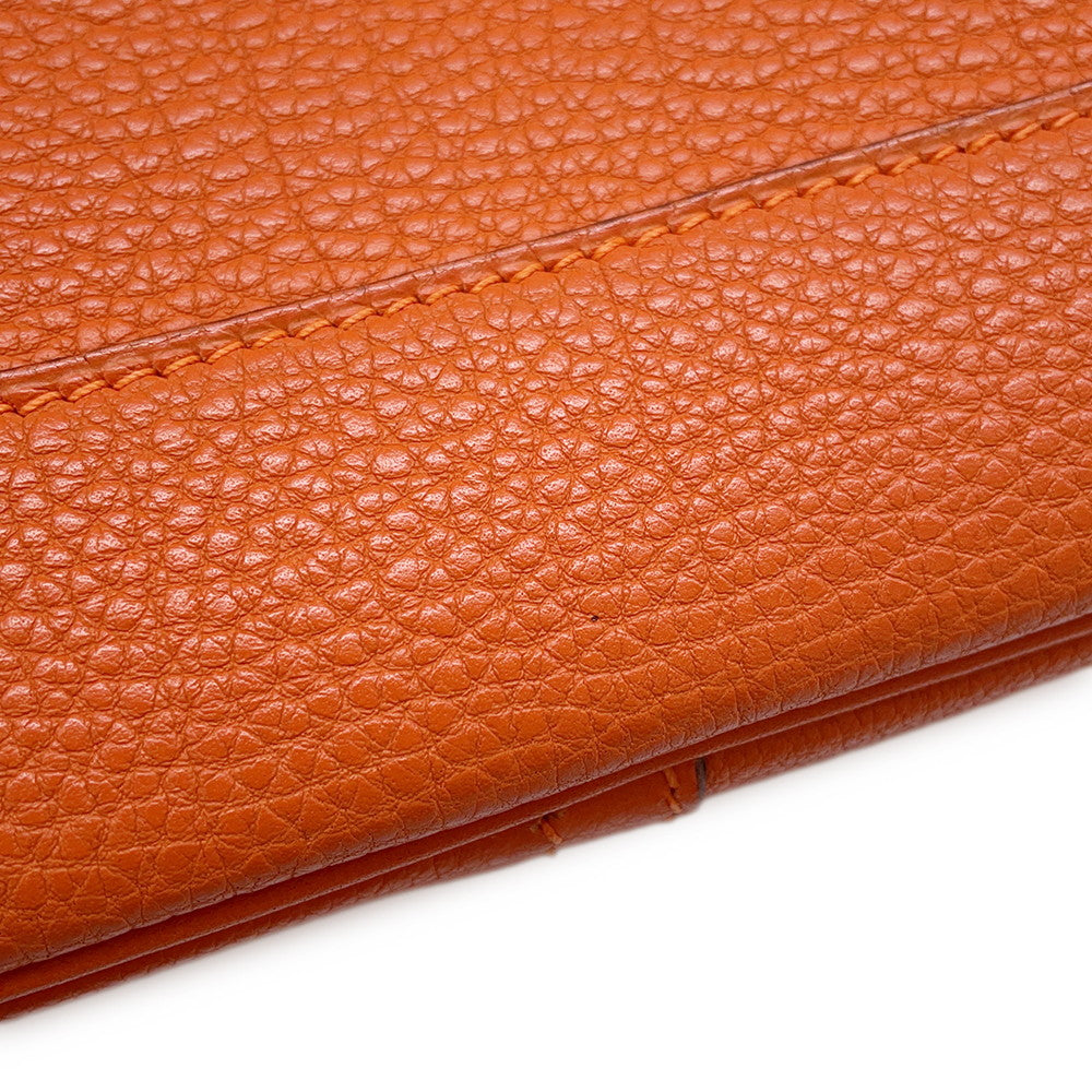 HERMES Trim Orange Togo Leather Size 31
