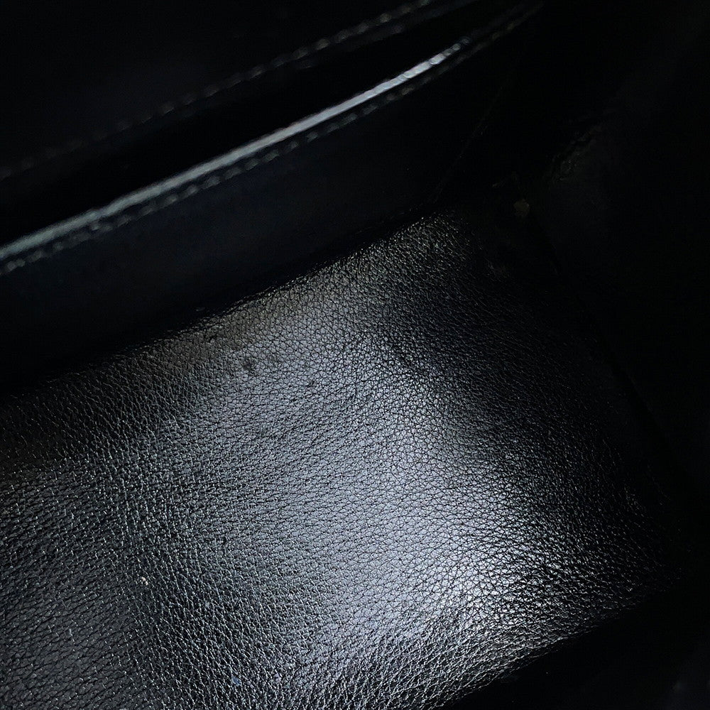 HERMES Mini Kelly Sellier Black Box Calf Leather