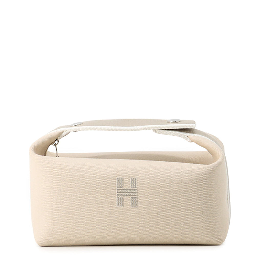 HERMES Brid a Black Natural Canvas Size PM