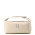 HERMES Brid a Black Natural Canvas Size PM