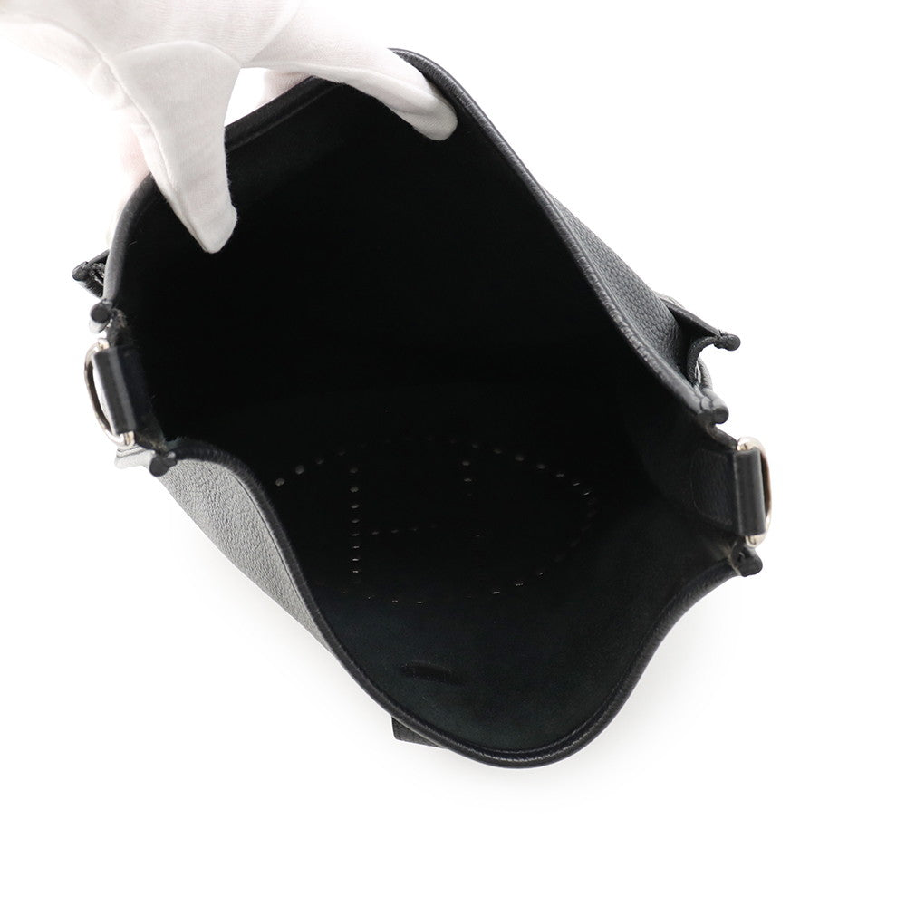 HERMES Evelyne 3 Black Taurillon Clemence Size PM