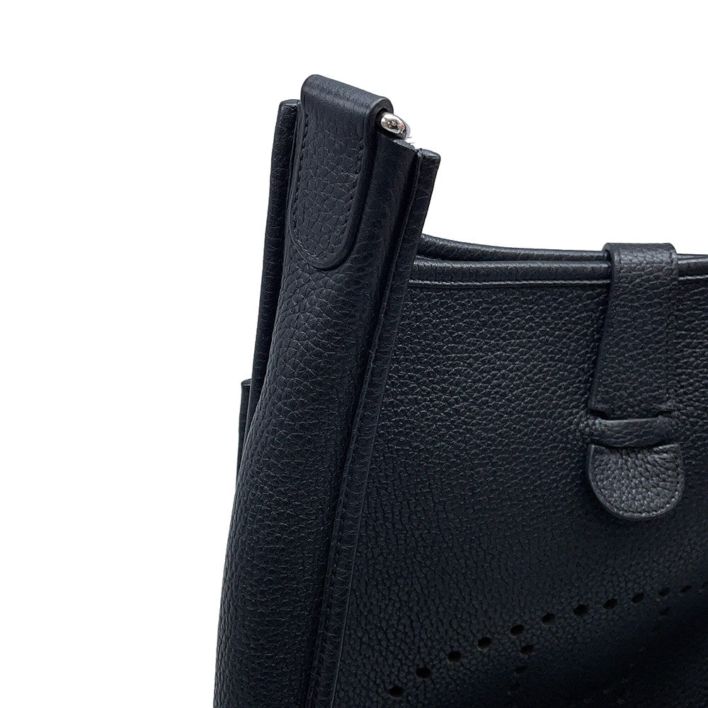 HERMES Evelyne 3 Black Taurillon Clemence Size PM