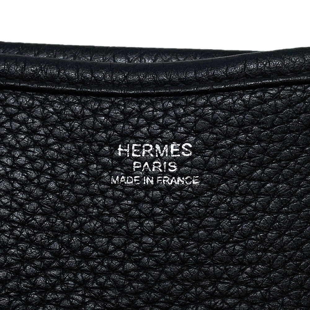 HERMES Evelyne 3 Black Taurillon Clemence Size PM