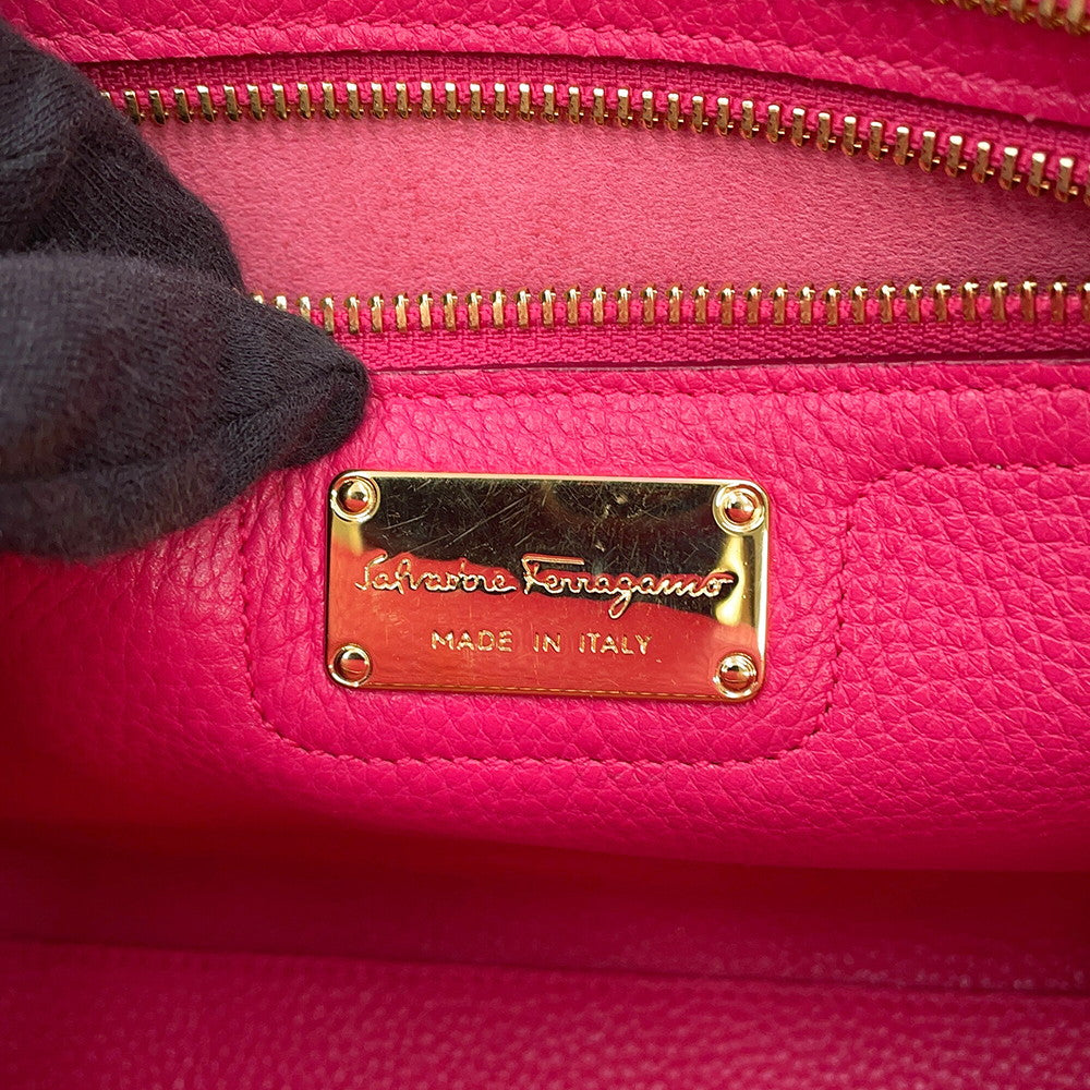 Ferragamo Gancini 2wayBag Pink21F478 Leather